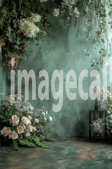 ST0016 - Sage Green and Grey Wall (9)- Destiny Backdrops