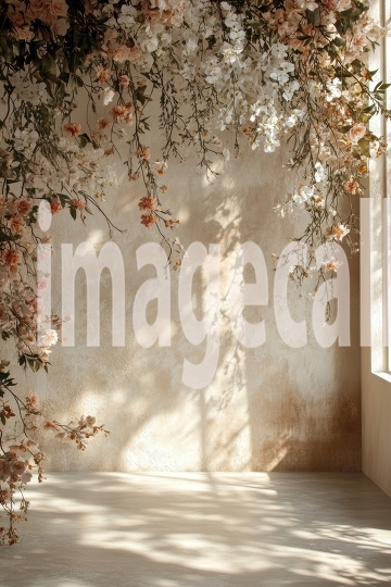 ST0017 - Boho Floral Wall (1)- Destiny Backdrops