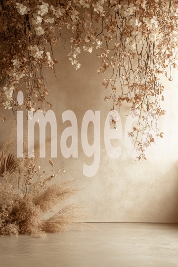 ST0017 - Boho Floral Wall (10)- Destiny Backdrops