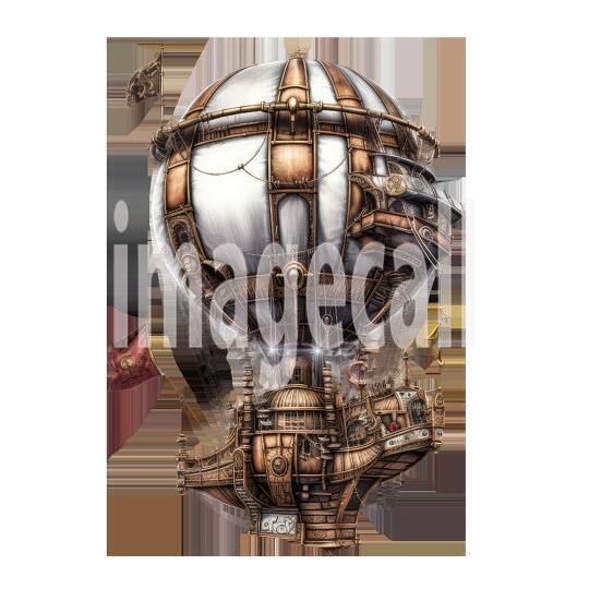 Steampunk hot air balloon (16)