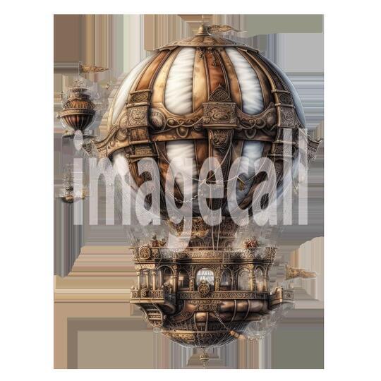 Steampunk hot air balloon (8)