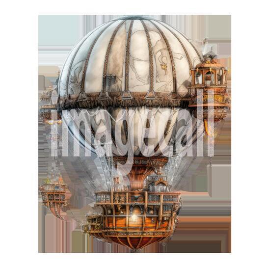 Steampunk hot air balloon (9)