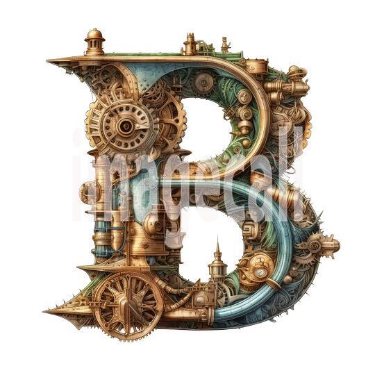Steampunk Letters (14)
