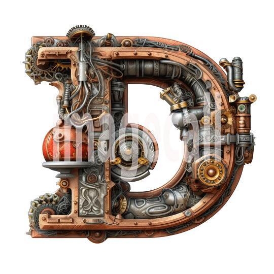 Steampunk Letters (16)