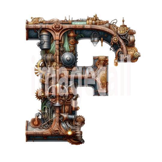 Steampunk Letters (18)