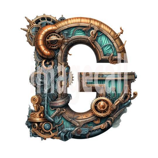 Steampunk Letters (19)