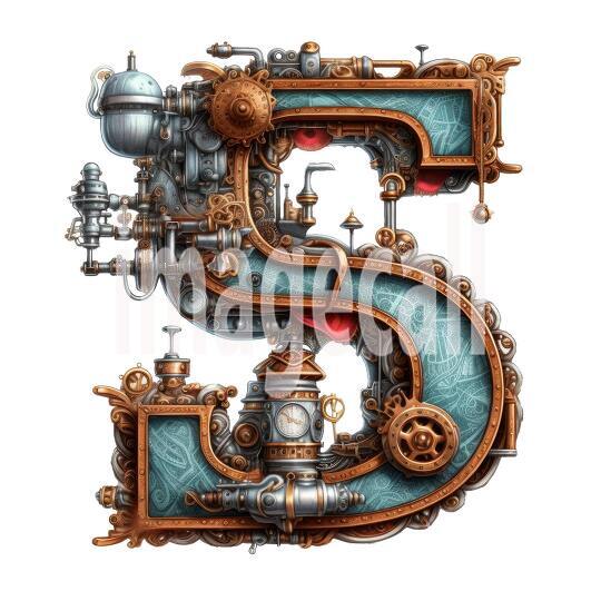 Steampunk Letters (5)