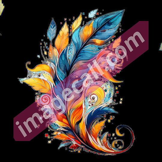 Vibrant Feathers  (6)